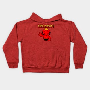 Cute Kawaii Superhero Hell Demon Boy Cartoon Kids Hoodie